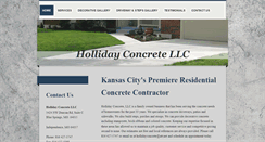Desktop Screenshot of hollidayconcrete.com